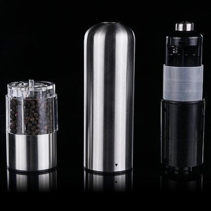 Moulin À Poivre ou Sel en Acier inoxydable-Électrique à piles Outil Cuisine Moulin À Épices pratique