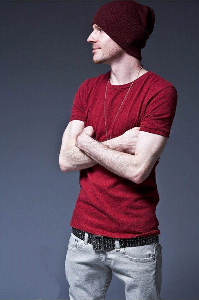 Bonnet style décontracté mode Hip-Hop Unisexe en Coton Solide Doux Tricoté