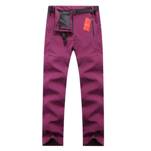 pantalon chaud fibre polaire douce saison hiver-ski-randonnée-imperméable et résistant