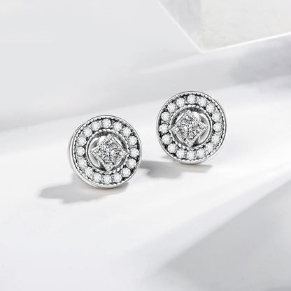 Petits clous d'oreilles Chiffres en acier inoxydable argent-or -noir ou blanc
