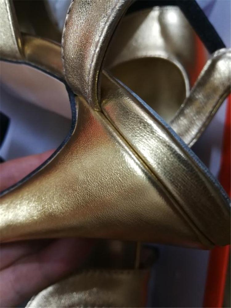 Chaussures de princesse à talons hauts ouvertes bi-couleurs Noir & blanc ou doré- Sexy