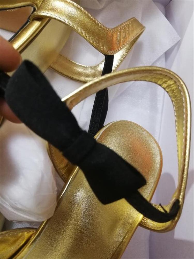 Chaussures de princesse à talons hauts ouvertes bi-couleurs Noir & blanc ou doré- Sexy