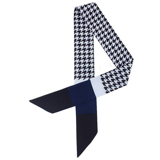 Echarpe douce imprimé Mode 120cm*7cm noir& blanc + votre couleur
