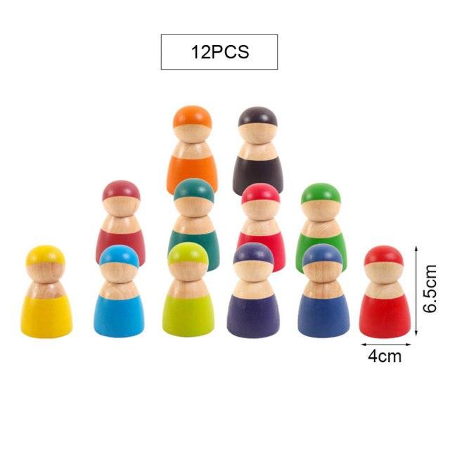 Jouets Montessori Bâtiment Arc-en-Ciel Jouets En Bois Montessori Jouets Éducatifs En Bois Empilage Jouets Éducatifs Pour Enfants Enfants Jouets