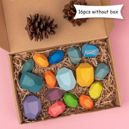 Jouets Montessori Bâtiment Arc-en-Ciel Jouets En Bois Montessori Jouets Éducatifs En Bois Empilage Jouets Éducatifs Pour Enfants Enfants Jouets