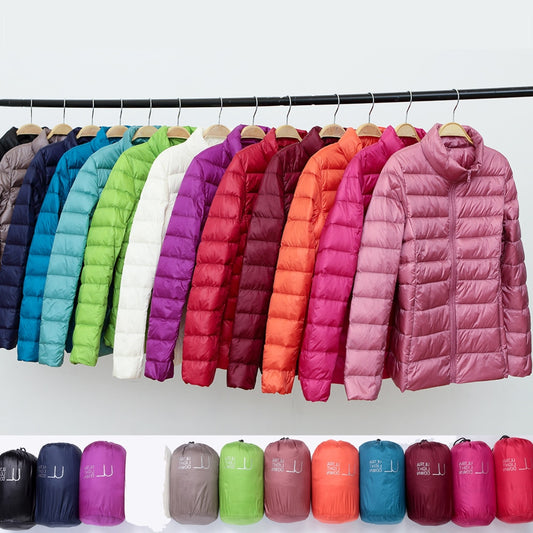 Veste d'hiver Parka en duvet Ultra légère bouffante veste Portable coupe-vent colorée