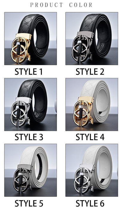 Ceinture de Luxe GoldG boucle Automatique Haute Qualité Cuir artificiel