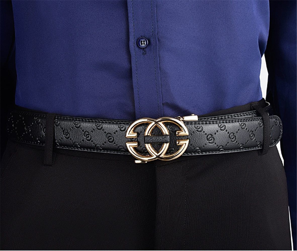 Ceinture de Luxe GoldG boucle Automatique Haute Qualité Cuir artificiel