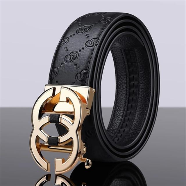 Ceinture de Luxe GoldG boucle Automatique Haute Qualité Cuir artificiel