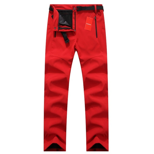 pantalon chaud fibre polaire douce saison hiver-ski-randonnée-imperméable et résistant