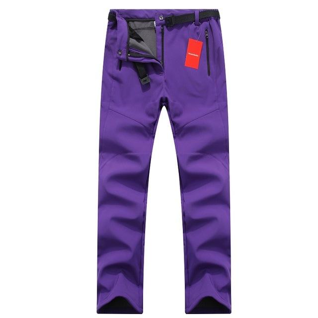 pantalon chaud fibre polaire douce saison hiver-ski-randonnée-imperméable et résistant
