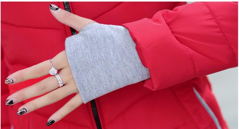 Doudoune féminine à capuche,parka slim en coton rembourré veste courte différentes coloris