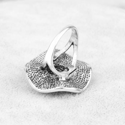 Anneau-Bague en Cristal Tempérament De Mode Fleur en CZ Zircon