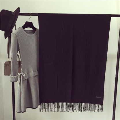 Echarpe femme et homme hiver cachemire pashmina long châle pleins de couleurs à choix