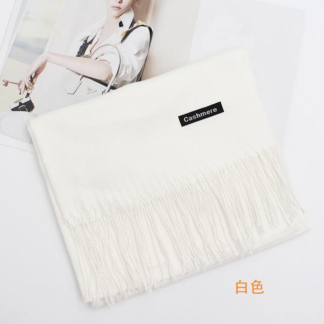 Echarpe femme et homme hiver cachemire pashmina long châle pleins de couleurs à choix