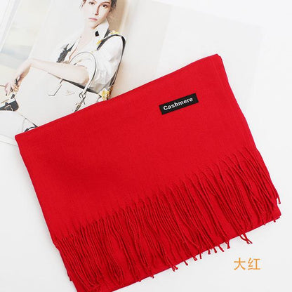 Echarpe femme et homme hiver cachemire pashmina long châle pleins de couleurs à choix