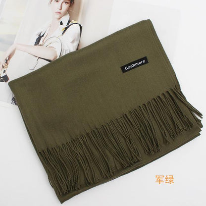 Echarpe femme et homme hiver cachemire pashmina long châle pleins de couleurs à choix