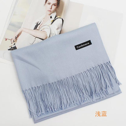 Echarpe femme et homme hiver cachemire pashmina long châle pleins de couleurs à choix