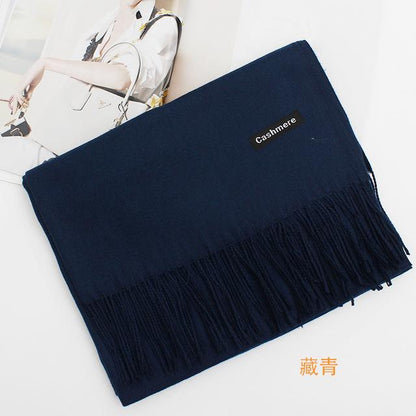 Echarpe femme et homme hiver cachemire pashmina long châle pleins de couleurs à choix