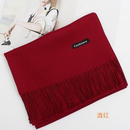 Echarpe femme et homme hiver cachemire pashmina long châle pleins de couleurs à choix