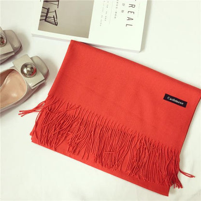 Echarpe femme et homme hiver cachemire pashmina long châle pleins de couleurs à choix