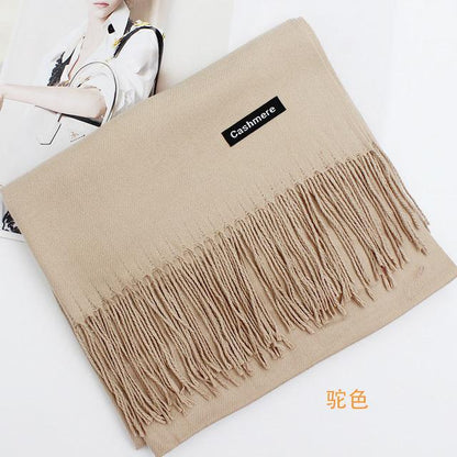 Echarpe femme et homme hiver cachemire pashmina long châle pleins de couleurs à choix