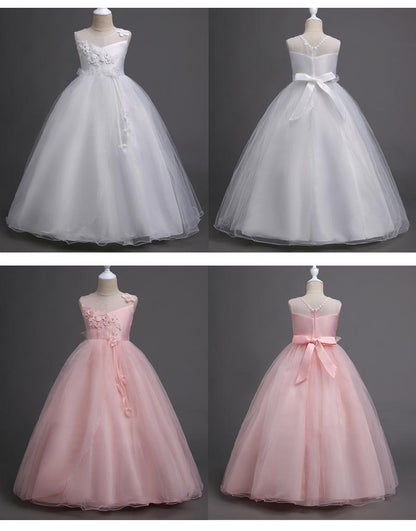 Robes Pour Filles Princesse grand choix de couleurs 5 6 7 8 9 10 11 12 13 14 ans