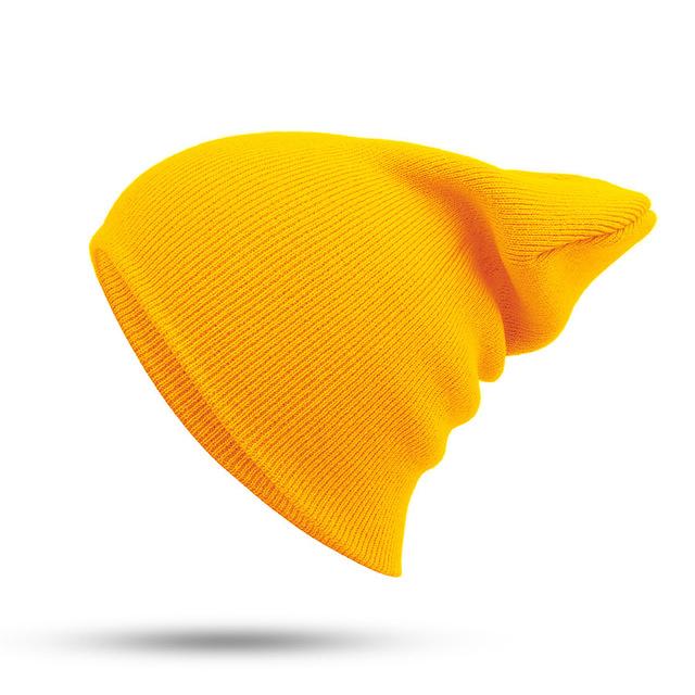 Bonnet style décontracté mode Hip-Hop Unisexe en Coton Solide Doux Tricoté