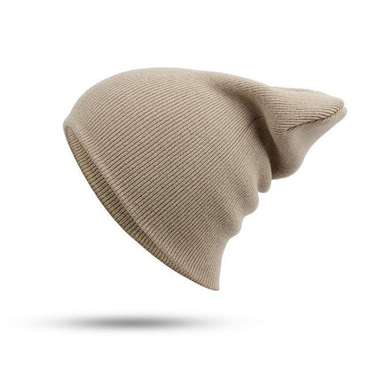 Bonnet style décontracté mode Hip-Hop Unisexe en Coton Solide Doux Tricoté
