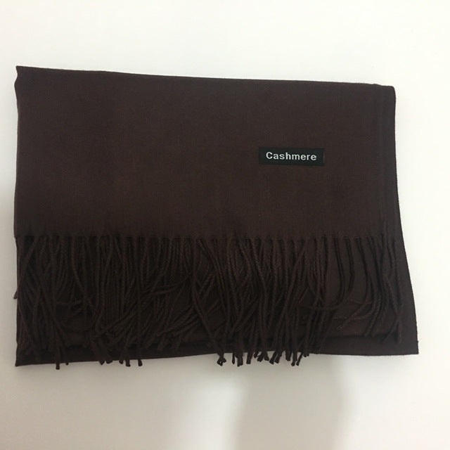 Echarpe femme et homme hiver cachemire pashmina long châle pleins de couleurs à choix