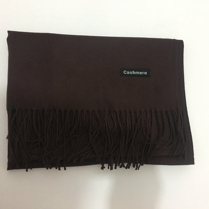 Echarpe femme et homme hiver cachemire pashmina long châle pleins de couleurs à choix