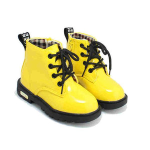 Chaussures Enfants Pull up En Cuir Étanche pour l'Hiver style doc Martens Filles & Garçons