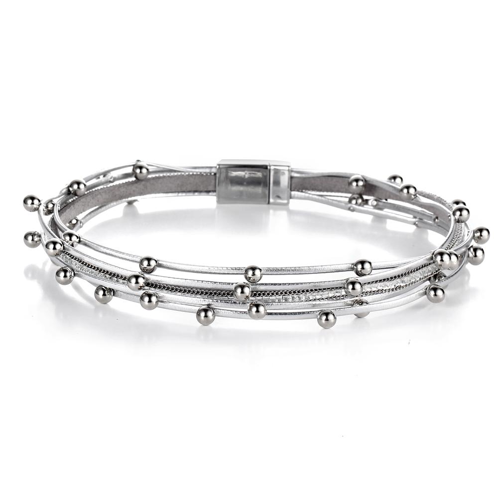 Bracelet Charme Pour Femmes Mode décoré de Perles Multiples Couches En Cuir