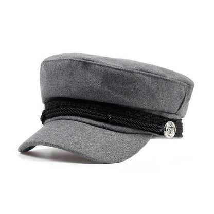 Mode Casquette de capitaine style Marin Béret en laine