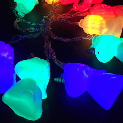 Guirlande de Licornes Led 2M 10Pc Décore agréablement la chambre des enfants ou autre