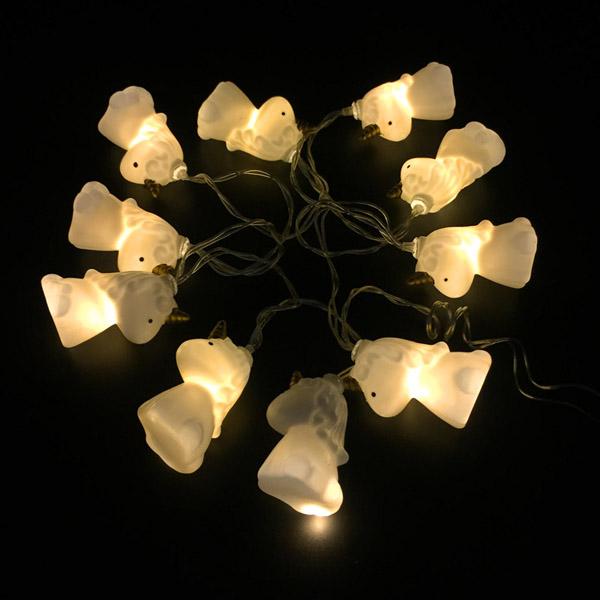 Guirlande de Licornes Led 2M 10Pc Décore agréablement la chambre des enfants ou autre
