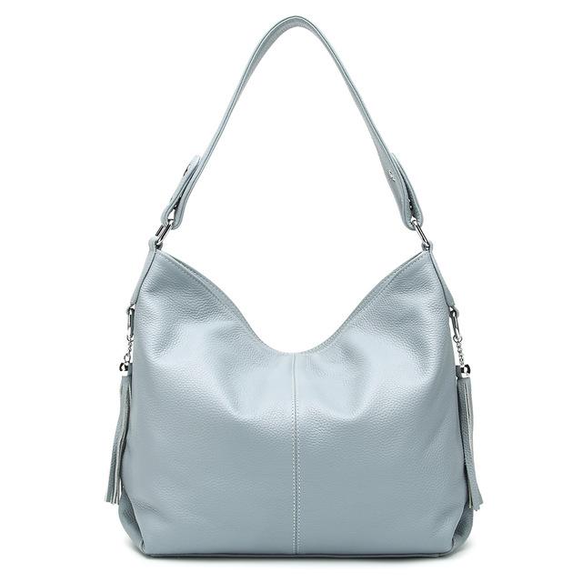 Sac À Main En Cuir Véritable doux au toucher-se porte à l'Épaule-plusieurs couleurs