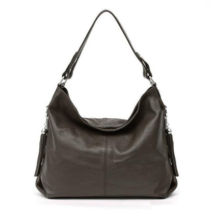 Sac À Main En Cuir Véritable doux au toucher-se porte à l'Épaule-plusieurs couleurs