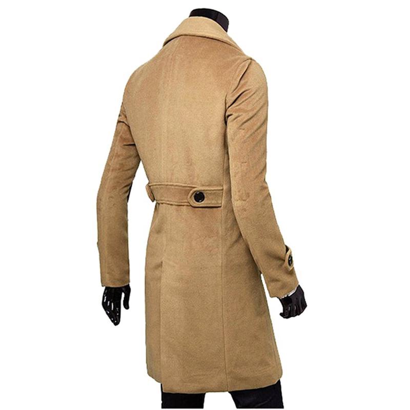 Manteau Homme Nouveau Modèle Automne Hiver Vêtements Cool Mens Long Manteau Top Qualité Coton