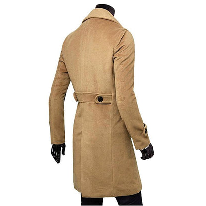 Manteau Homme Nouveau Modèle Automne Hiver Vêtements Cool Mens Long Manteau Top Qualité Coton