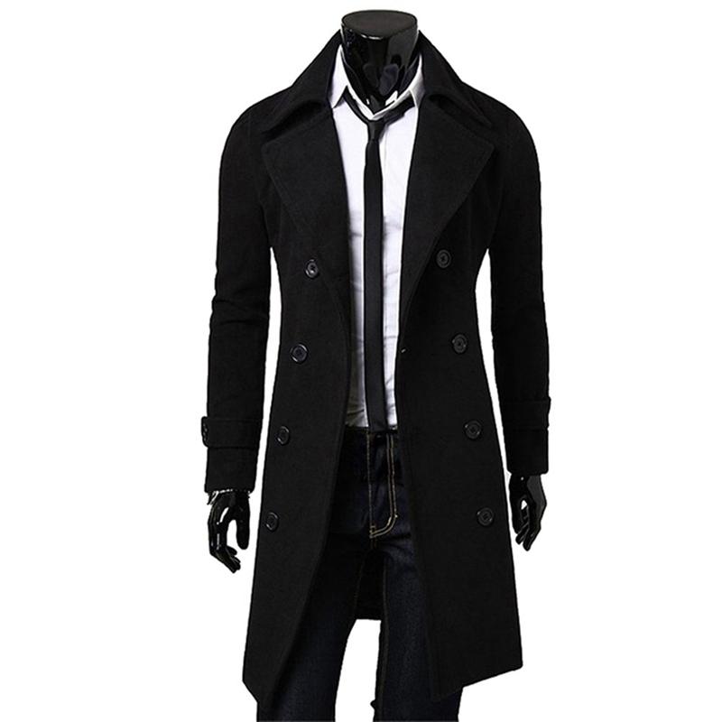 Manteau Homme Nouveau Modèle Automne Hiver Vêtements Cool Mens Long Manteau Top Qualité Coton