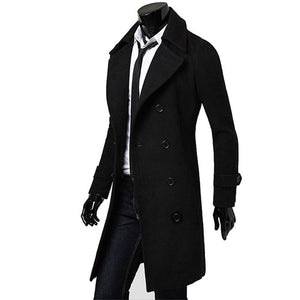 Manteau Homme Nouveau Modèle Automne Hiver Vêtements Cool Mens Long Manteau Top Qualité Coton