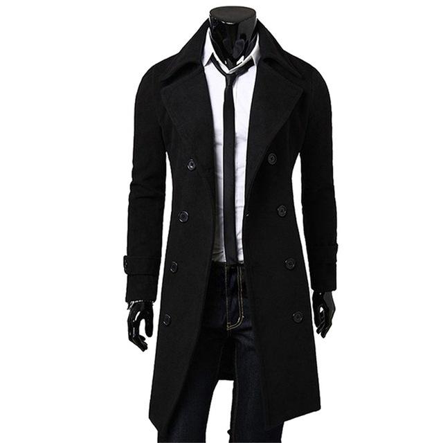 Manteau Homme Nouveau Modèle Automne Hiver Vêtements Cool Mens Long Manteau Top Qualité Coton