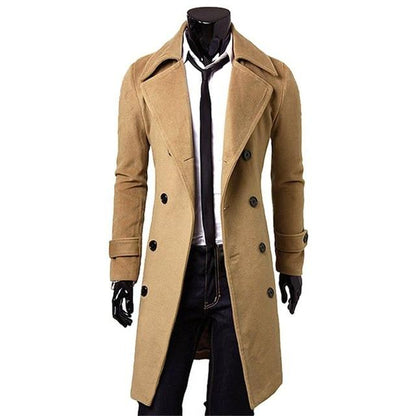 Manteau Homme Nouveau Modèle Automne Hiver Vêtements Cool Mens Long Manteau Top Qualité Coton