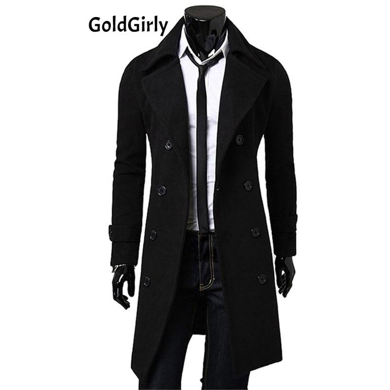 Manteau Homme Nouveau Modèle Automne Hiver Vêtements Cool Mens Long Manteau Top Qualité Coton