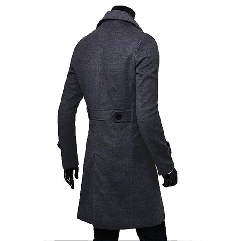 Manteau Homme Nouveau Modèle Automne Hiver Vêtements Cool Mens Long Manteau Top Qualité Coton