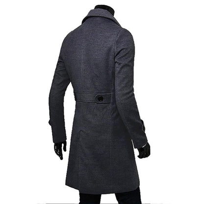 Manteau Homme Nouveau Modèle Automne Hiver Vêtements Cool Mens Long Manteau Top Qualité Coton