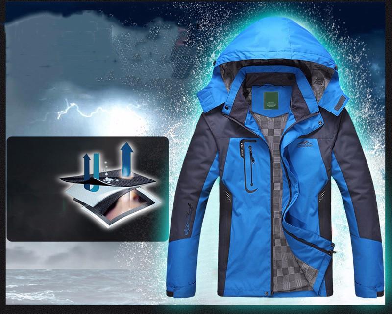 Parka Veste étanche à Capuchon coupe-vent idéale pour les temps pluvieux