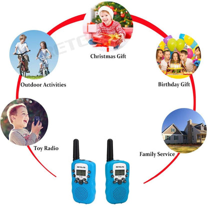 Talkie Walkie Enfants Jouet Radio 0.5W PMR PMR446 Lampe 2 Voies Radio Hf Émetteur-Récepteur