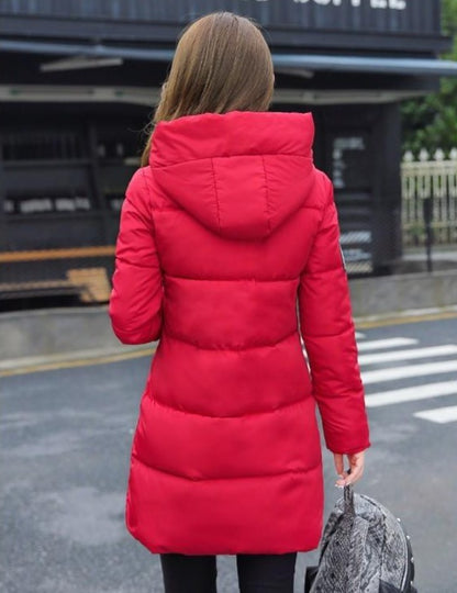 Super-Parka-Doudoune pour l'hiver- Veste chaude à capuche en coton rembourré